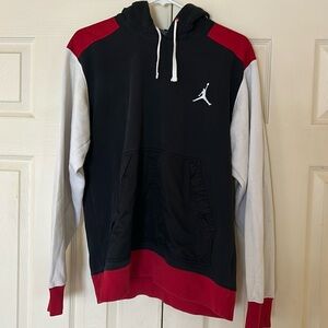 Men’s Air Jordan black red and white hoodie
